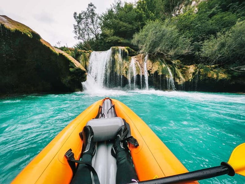 Slunj: River and Waterfalls Kayaking on Mrežnica river - Swimming stops and summer heat: why this feels refreshing