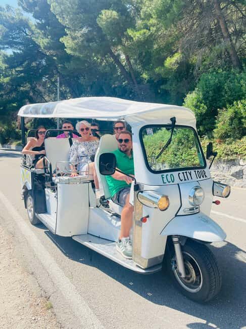 Split: City Highlights Electric Tuk-Tuk Tour - The Croatian National Theater and Marmontova Street Outside Stops