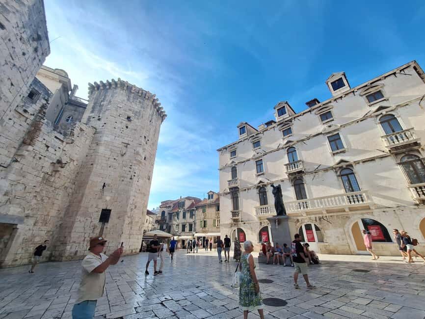 Split: History Walking Tour of the Old Town - Temple of Jupiter and the headless Sphinx: the fun stop that teaches