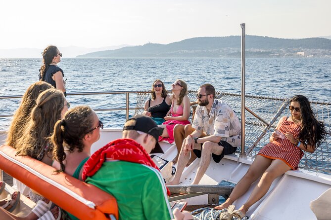Split: Hvar, Brač, and Pakleni Cruise with Lunch and Drinks - Brac Island bay stop near the coast: swimming plus downtime