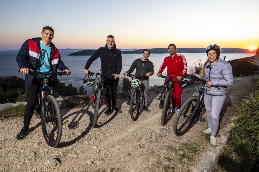 Split: Old Town Guided Bike Tour with Poljud Stadium - Sustipan Park: the stop with the big Adriatic payoff