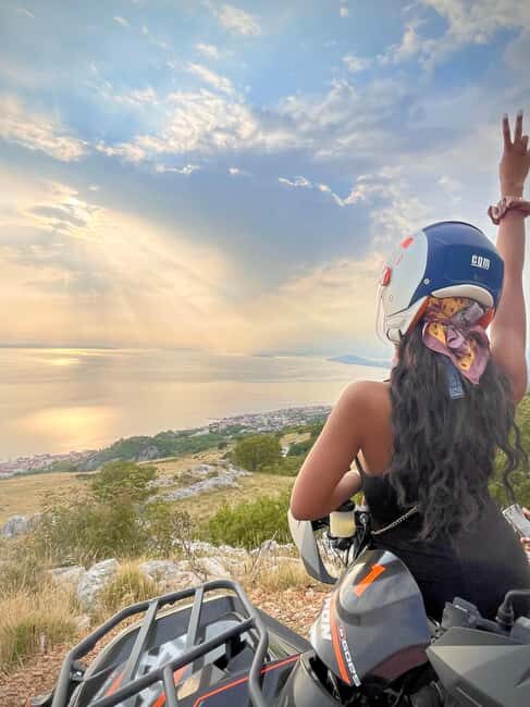 Split: Quad Bike Tour with Sea, Mountain and River Views - Podstrana Mountain Top Views: Where the Adriatic Opens Up
