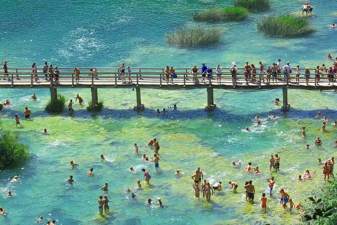 Split/Trogir/Kastela: Krka Private Tour - option: Wine Tasting - Krka National Park: waterfalls, Jaruga hydropower, and a guided walk