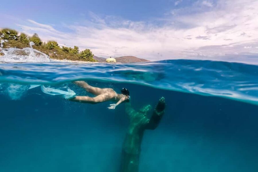 Split: Underwater Museum, Trogir & Blue Lagoon Half-Day Tour - Aqua park comfort: sunbeds, umbrellas, and SUP extras