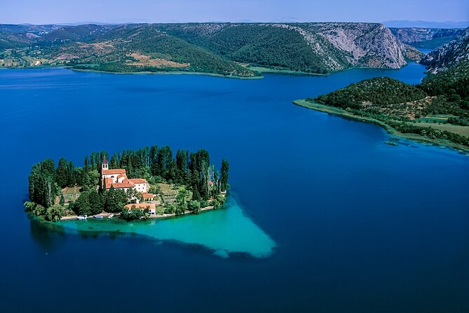 The Wonder of nature route - Panoramic Flight over Plitvice Lakes & Krka NP - Plitvice Lakes from Above: The Climax of the Flight