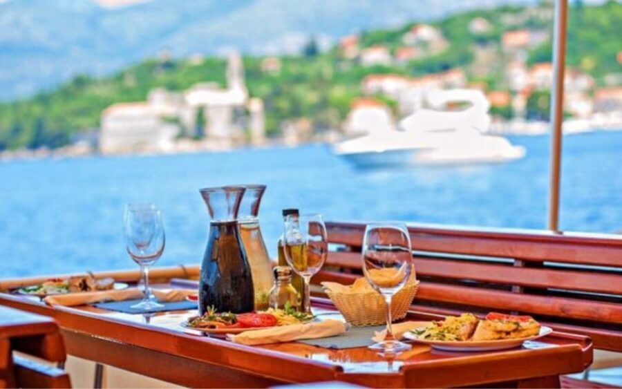 Three Island Boat Tour With Lunch - Kolocep (about 1 hour): beach time with optional extra hopping