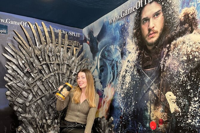 Top-Rated Split Game of Thrones and History City Walk - Dracarys! - Meereen inside the Game of Thrones Museum and an Iron Throne photo