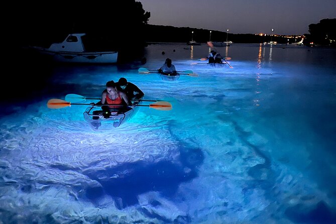 Transparent Kayak Night Glow Experience from Pula - Guides, Photos, and the Small-Group Advantage