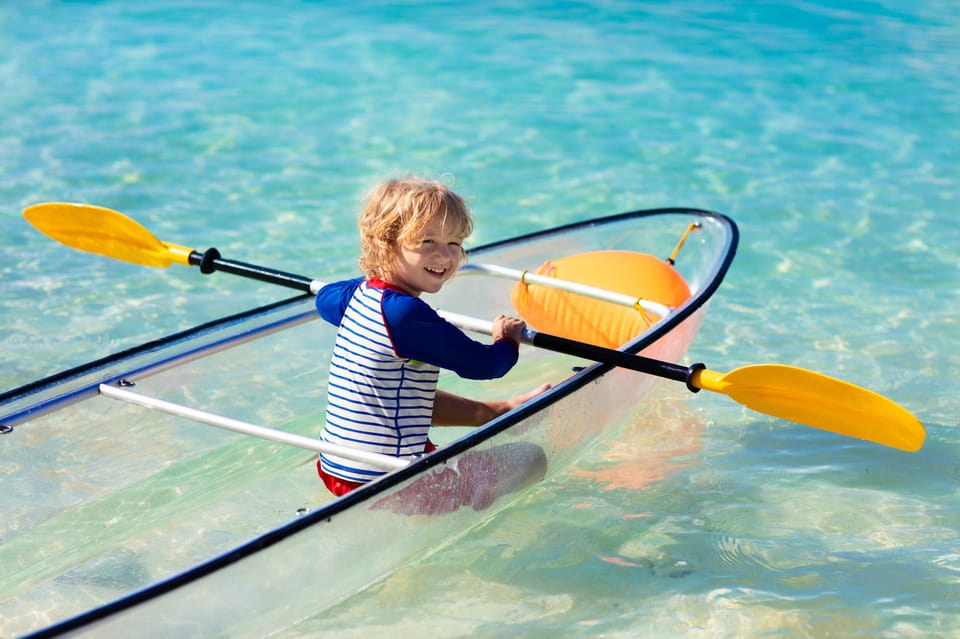 Transparent kayak sunset tour - Wine, lunch packet, and why these little inclusions help