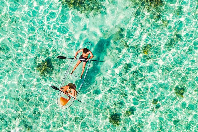 TRANSPARENT KAYAKING or SUP-ing AROUND ISLANDS - Transparent kayaking in Kamenjak: the “see below you” factor