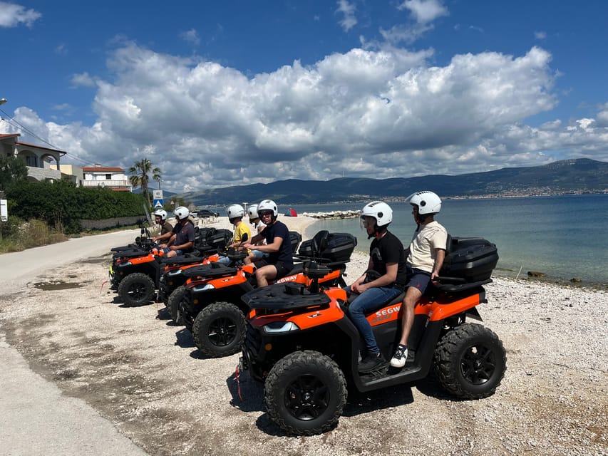 Trogir: Čiovo Quad Safari – Wild Nature & Panoramic Views! - Kava Beach and the 30-minute swim break (3-hour option)