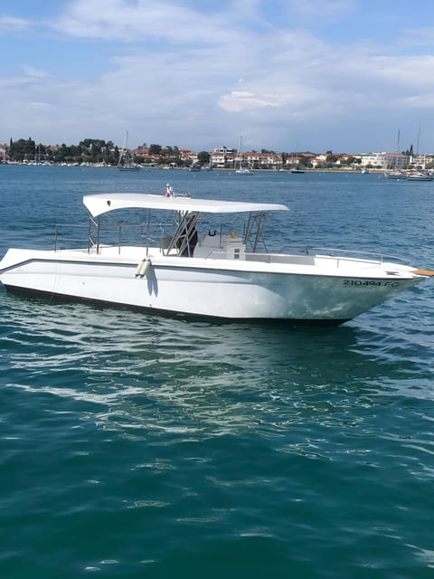 Umag; Premium Private Boat Tour with Captain - Onboard comfort: shade, lounging, inflatables, and snack breaks