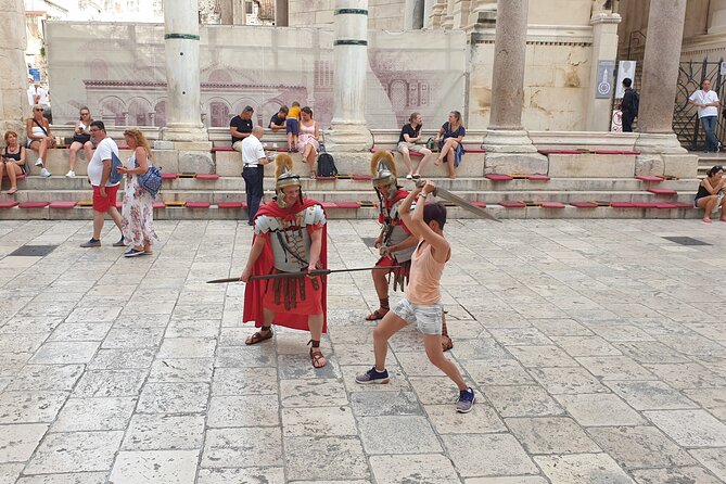 Walking Tour of Split and Diocletian's Palace - Stop 5: Riva Harbor and that bronze palace model