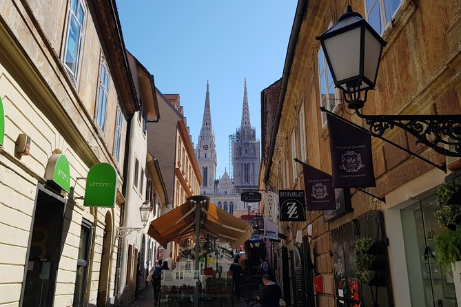 Walking tour of Zagreb - Cathedral Stop: Landmark Views and Real-World Construction