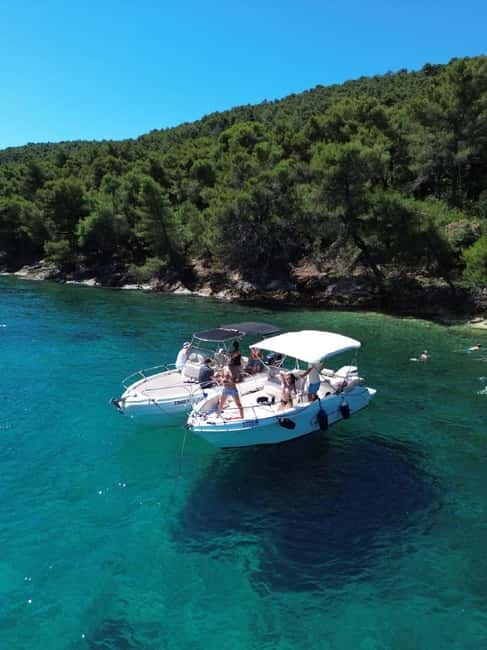Zadar: 3 Islands Speedboat Tour with Drinks and Diving - The Unnamed Hidden Gem Bay: 1 Hour of Walking, Photos, and Sea Time