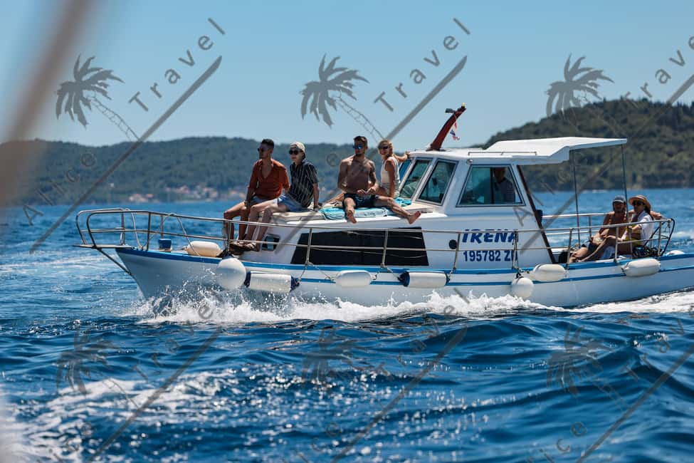 Zadar: Island-Hopping Blue Lagoon Boat Tour with Drink - Meeting point, timing, and what can throw off your day