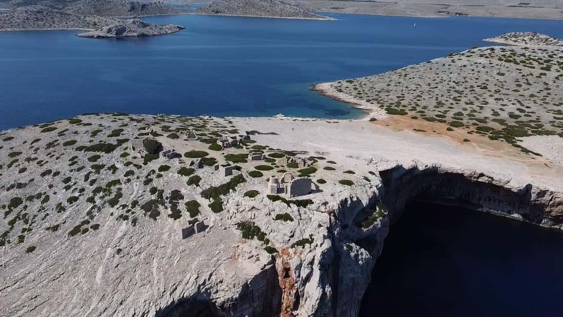 Zadar: National Park Kornati Tour with Eufemija boat - Lojena Beach Stop: Swim Break With Shade and Uneven Rocks