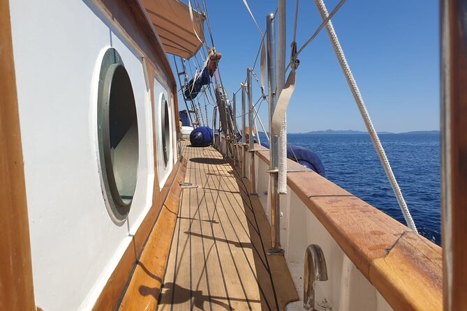 Zadar Private Authentic Wooden Boat tour with unlimited champagne - San Luca Magno Off Zadar: The Wooden-Boat Experience You Can Actually Enjoy