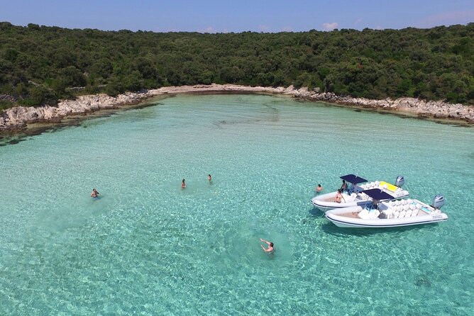Zadar: Shipwreck Dive, Sandy Beach, Lighthouse & Island Tour - Sabuša lagoon: the sandy swim stop that changes the whole day