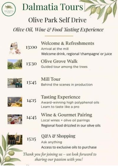 Zadar, Šibenik: olive oil, wine & food tasting, Self Drive - Getting there by self-drive: easy, but don’t wing it