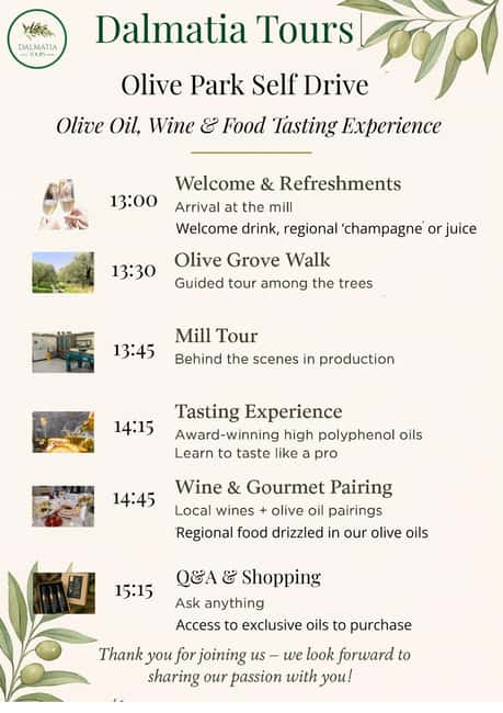 Zadar, Šibenik: olive oil, wine & food tasting, Self Drive - Getting there by self-drive: easy, but don’t wing it