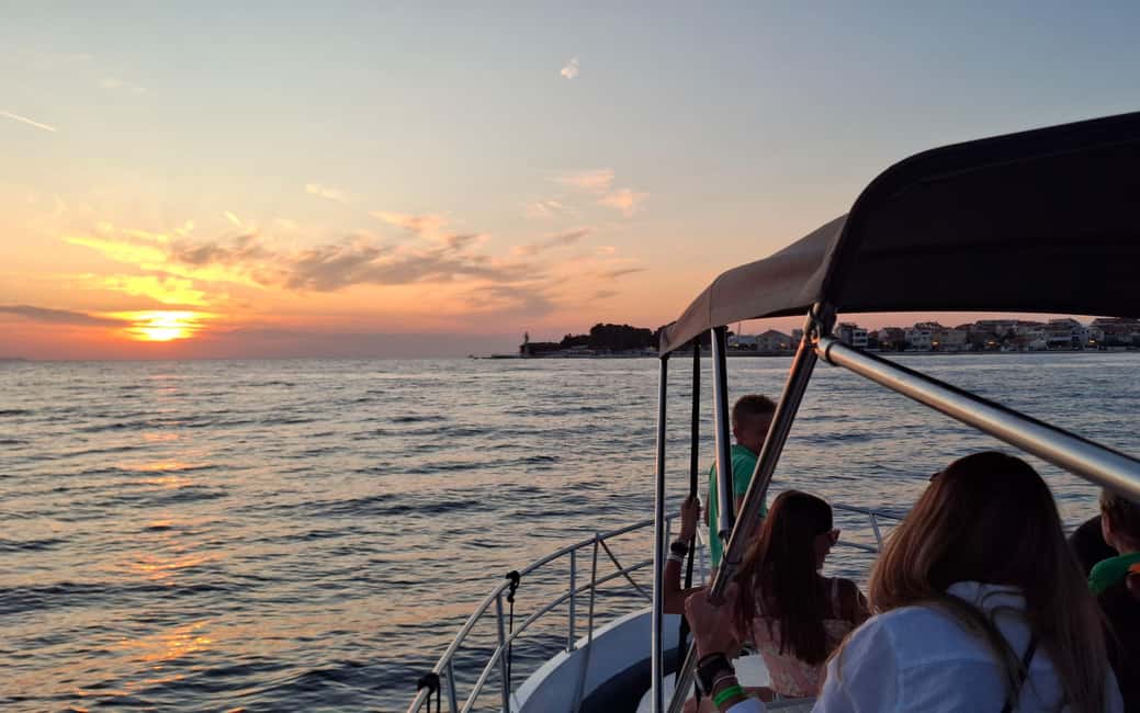Zadar: Sunset Cruise by Vintage Boat with Wine and Snacks - Land Gate and the Old Town: the first photo stop