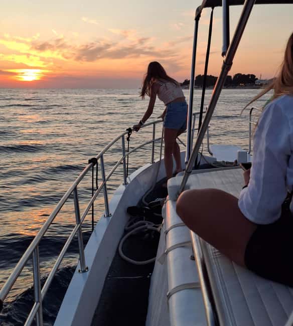 Zadar: Sunset Cruise by Vintage Boat with Wine and Snacks - Cruising past city walls, then heading toward Zadar Bridge and Jazine Bay