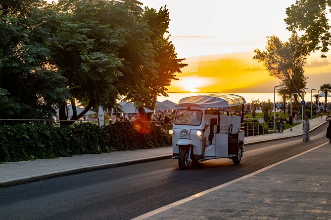 Zadar: Sunset Panorama Tour with Eco Tuk Tuk - Puntamika Lighthouse sunset stop: the moment most people remember