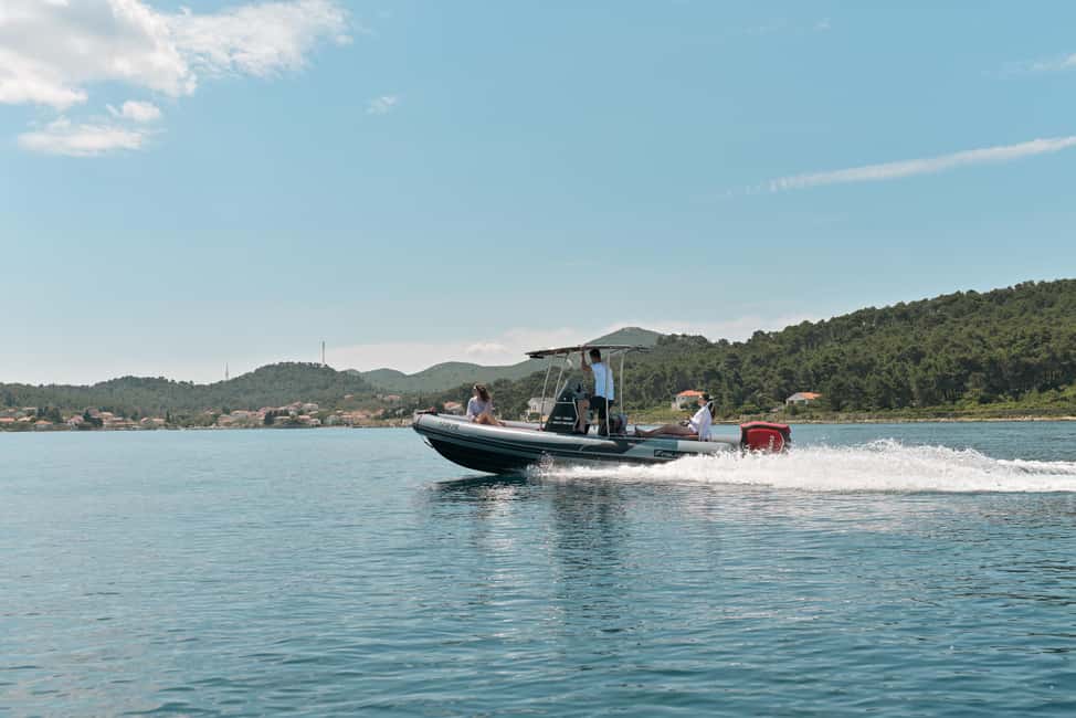 Zadar:Speedboat Tour Thrill Ride with Snorkeling on 3 island - Preko (village time): shore cafes, beach breaks, and easy swimming