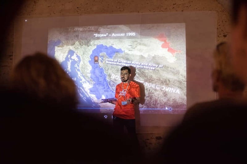 Zagreb: Communism and Croatian Homeland War Tour - Homeland War video presentation: getting the timeline into focus